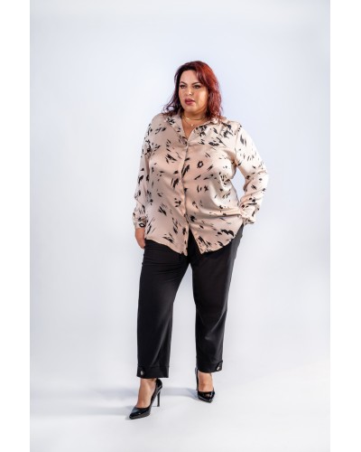 Chemise texturée satinée