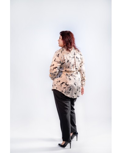 Chemise texturée satinée