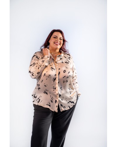 Chemise texturée satinée