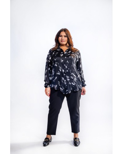 Chemise texturée satinée