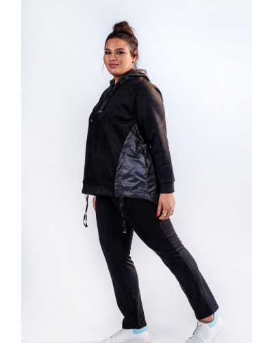 Ensemble jogging bi-matiére