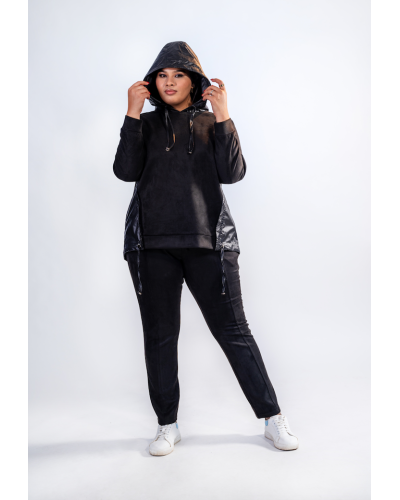 Ensemble jogging bi-matiére
