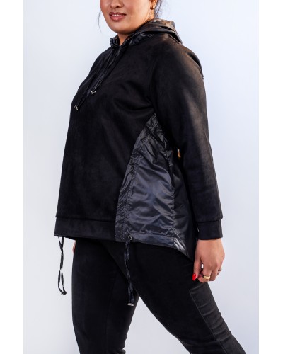 Ensemble jogging bi-matiére