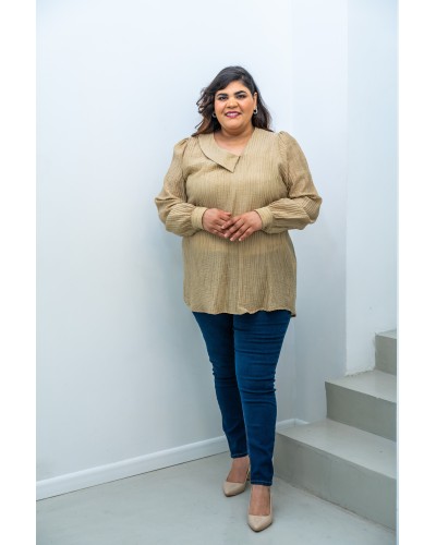 Blouse Alami texturée