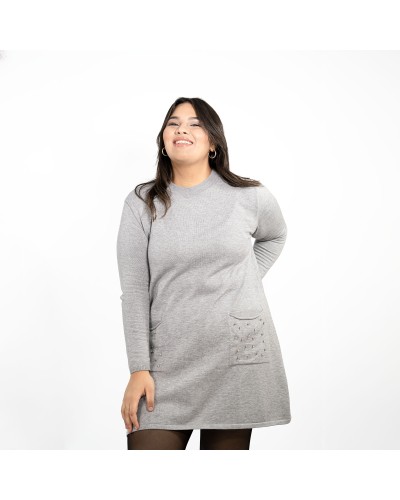 Pull robe strass
