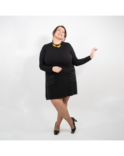 Pull robe strass