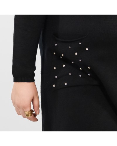 Pull robe strass