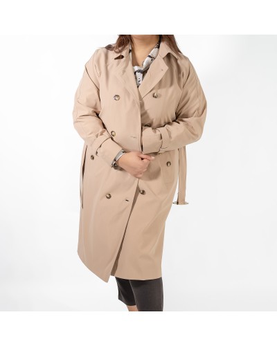 Trench à ceinture imperméable