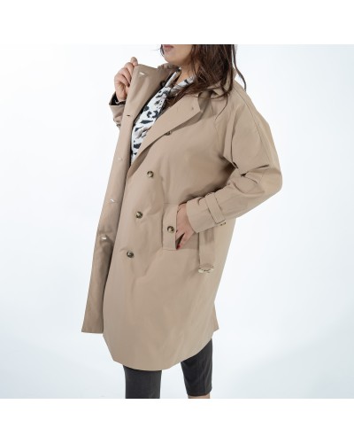 Trench à ceinture imperméable