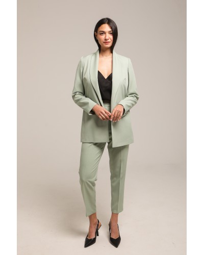 Veste tailleur col châle