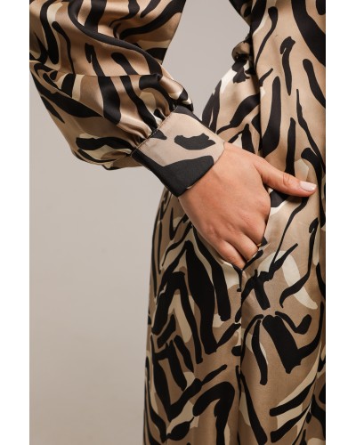 Robe fluide en satin