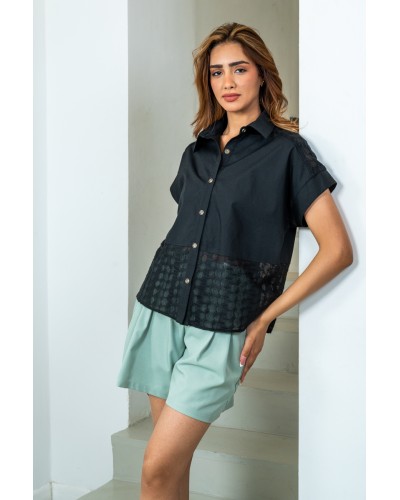 Chemise Bi-Matiere