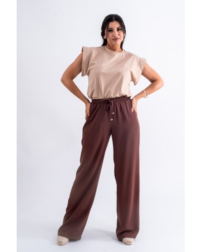Pantalon Large elastique