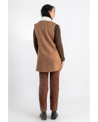 Gilet Faux daim