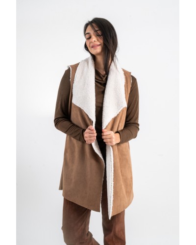 Gilet Faux daim
