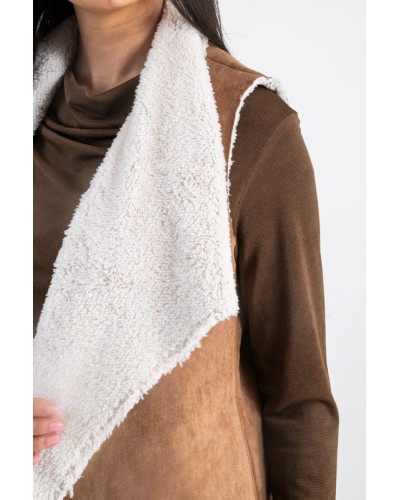 Gilet Faux daim