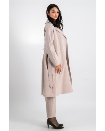 Trench en tissu texturé