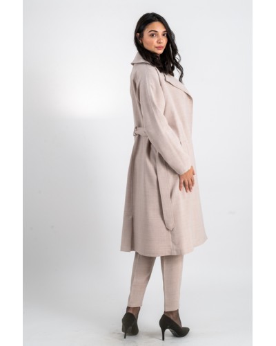 Trench en tissu texturé