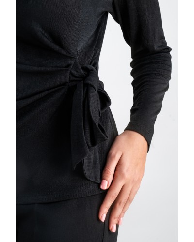 Pull encolure drapée