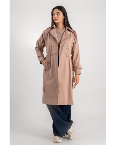 Trench à ceinture imperméable