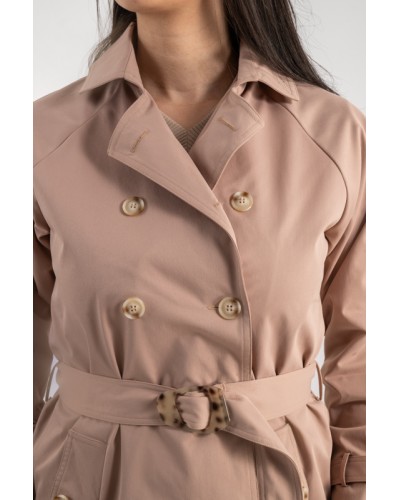 Trench à ceinture imperméable