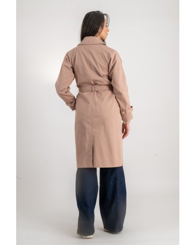 Trench à ceinture imperméable