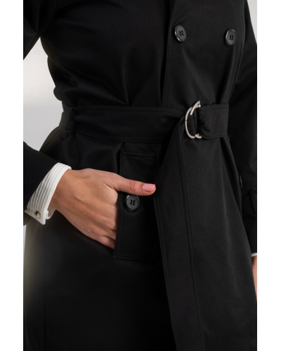 Trench à ceinture imperméable