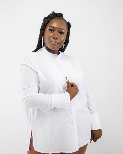 Chemise en popeline de coton